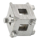 Carbon Steel Car Vehicle Rear Disc Brake Piston Caliper Wind Back 3/8'' Cube Rewind Tool - Silver