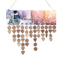 Wooden Snowman Design Birthday Planner Calendar Board Wooden Reminder Plaque