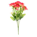1 Bunch of Carnation Bunch Artificial Silk Flower Bouquet Plant Home Bedroom Hotel Office Desk Floral Decor Sunset Glow