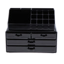 Makeup Organizer Acrylic Cosmetic Storage Drawers and Jewelry Display Box,Fits for Cosmetics, Brushes, Lipsticks and Jewelry, Moveable Compact Size
