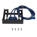 USB 3.0 Front Panel 3.5inch 2-Port Hub To 20pin Connector Floppy Drive Bay