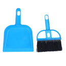 Mini Desktop Sweep Cleaning Brush Small Broom Dustpan Set Cleaning Tools Blue