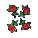 Embroidery Rose Flower Iron On Patch Badge Embroidered Floral Collar Bust Dress Bag Applique