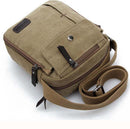 Unisex Fashion Retro Canvas Bag Shoulder Travel Bag Khaki