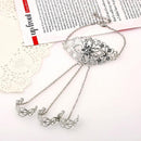 Finger Ring Hand Chain Harness Multi Chain Punk Style Bracelet for Women
