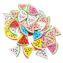 50 Pieces Colorful Wood 2-holes Buttons Watermelon for DIY Sewing Scrapbooking