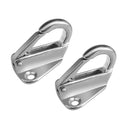 2 Pieces Marine Grade 316 Stainless Steel Snap Type 43mm Fender Hook for Boat, Ship, Yacht, Sail