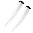 Outdoor Sports Bike Cycling Golf Arm Sleeves Sun UV Rays Protection Comfortable Breathable Arm Warmers Arm Cover 1 Pair White L
