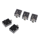 5Pcs Plastic PCB Mount 5-Pin Stereo 3.5mm Socket Audio Connector