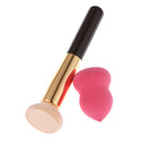 2Pcs Women Cosmetic Face Cream Powder Foundation Concealer Sponge Brush Puff Set