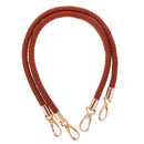 Women Ladies Fashionable Shoulder Bag Handbag DIY Replacement Accessory Handle Braided Rope Handbag Strap Pack of 2PCS Brown