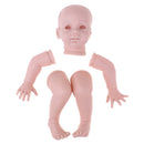 Real Touch Soft Silicone 28inch Reborn Kits Lifelike Newborn Baby Doll Blank Head Limb Mold DIY Making Accessories