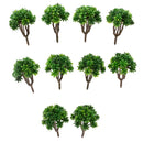 Pack of 10 Pieces Model Trees Layout Scenery Diorama Wargame 1:150 N Scale