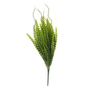 Green Artificial Plastic Plant 5 Branches Rohdea Grass Home Wedding Decor