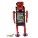 Retro Wind Up Walking Search & Rescue Robot Clockwork Mechanical Tin Toys