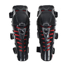 Red Knee Shin Protector Protective Guard for Motorcycle Motocross Cycling