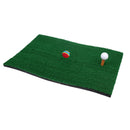 70 x 40cm Golf Mat Residential Practice Hitting Mat with Rubber Tee Holder Balls