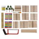 Ice Cream Stick Model Wooden Crafts Model Building Tools Kit for DIY Little House Kids Toys Games