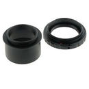 T Ring for Canon SLR Camera Lens + 2inch to T2 M42*0.75 Thread Telescope Mount Adapter - Black