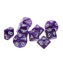 Pack of 10pcs Pearl Purple D10 Ten Sided Game Dice D&D TRPG Games Party Supplies Toys
