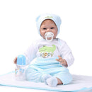55cm Simulation Silicone Newborn Baby Girl Doll in Pink Clothes Kid Sleeping Playmate