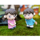 2 Pairs Micro Landscape Mini Resin Bonsai Fairy DIY Garden Decor Lovers