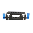 1/4'' 3/8'' Thread Rod Clamp Rail Block for 15mm Rod DSLR Rig Rail System Blue