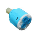 Blue 40mm Bathroom Faucet Valve Mixer Tap Hot & Cold Ceramic Disc Cartridge