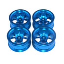 Pack of 4 Rims Wheel Hubs 1/10 RC Drift Car Wheel Hubs Aluminum Wheel Rims
