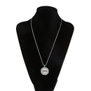Wedding Party Round Circle Lettering Groom Pendant Necklace for Wedding Gift