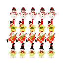 20 Pieces Snowman Wooden Crafts Pegs Paper Photos Hanging Clips Embellishments for Christmas Home Party Decoration 48mm