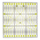 15x15cm Clear Square Plastic Quilt Quilting Ruler Patchwork Sewing Ruler for Crafts