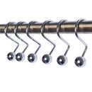 12 Pieces Heavy Duty Shower Curtain Ring Hook Bathroom Drape Panel Holder Hanger