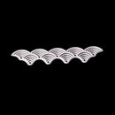 Wave Lace Edge Background Metal Cutting Dies Stencil for DIY Scrapbooking Photo Album Decoration Embossing Paper Cards Decorative Crafts Mermaid Die Cuts Handmade Gifts, 12.9x2.9cm