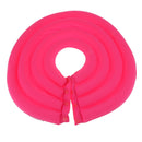 Soft Lightweight Dog Cat Pet Supplies Comfy Pet Neck Collar Nylon Cover Anti-Bite Protector Rose Red L