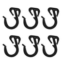 6 Pieces Plastic Shock Cord End Hooks For 5mm Elastic Rope Luggage Strap