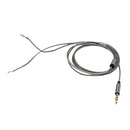 Gold-plated DIY Audio Cable Earphone Maintenance Wire DIY 3.5MM Jack Replacement 120cm Gray