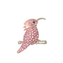 Pink Rhinestone Crystal Trochilidae Animal Design Brooch Pin Women Wedding Bridal Jewelry