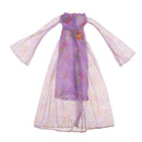 Doll Dresses Elegant Lady Long Sleeves Dancing Dress Sequined Evening Dress Clothes for For 1/6 Blythe Doll Accessories Purple