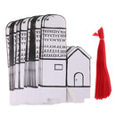Pack of 50pcs Creative White Black House Shape Wedding Favor Box Wedding Birthday Ribbon DIY Candy Boxes