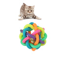 Dog Puppy Pet Knot knotted Rubber Sound Ball Bell Chewing Toy