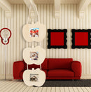 Hand Crafted Creative 3 Apples Hanging Wooden Ellephant Family Photo Frame
