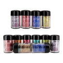 12x Shimmer Glitter Eyeshadow Loose Dust Powder Pigment For Tattoo Body Nail