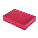Red-Plastic Storage Box Case Enclosure for 3.5'' SATA HDD Hard Drive Disk Protective Shell Shockproof Anti-humidity
