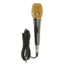 PC-M10 Black&Gold Condenser Microphone Mic with 3m Cable & Anti-wind Foam Cap