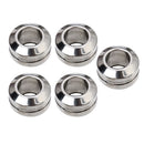 5pcs High Grade Stainless Steel Large Hole Spacer Loose Beads Findings For DIY Bracelet Anklets Jewelry Embellishments