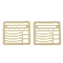 2pcs Miniature Dish Rack Tableware for 1/12 Dolls House Kitchen Life Scenes Decoration