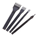 Leather Craft 4mm 1/2/4/6 Prong DIY Diamond Lacing Stitching Chisel Set / Leathercraft Hand Working Tools Hole Punch Lacing Stitching Perforate