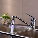 Automatic 360 Swivel No Battery Water Faucet Blue Glow Blue LED Light Tap 7.8cm