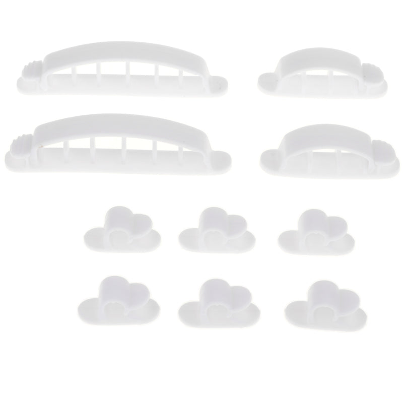 1 Set Cable Clips Self Adhesive Cord Management Wire Holder Organizer Clamp